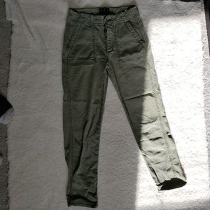 Green utility pants